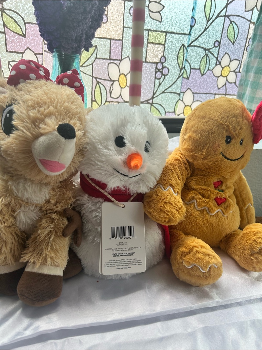 Warmies Heated Snowman, Clarice The Reindeer, or Gingerbread Lady